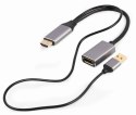 Adapter HDMI do DP 4K 60Hz USB-A powered