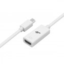 Adapter Mini DisplayPort M - HDMI F biały