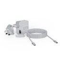 Adapter podróżny GaN Ultra 67W wtyczki EU,US,UK + kabel USB-C PD