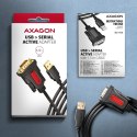 ADS-1PSN Adapter USB 2.0 > RS-232 Port szeregowy, 1.5m kabel, chip Prolific