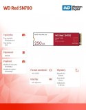 Dysk SSD WD Red 250GB SN700 2280 NVMe M.2 PCIe