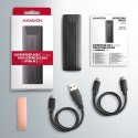 EEM2-GTSA Obudowa zewnętrzna aluminiowa bezśrubowa, USB-C 3.2 GEN 2 M.2 NVMe SSD, kabel USB C-C + C-A