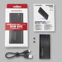 EEM2-SBC Obudowa zewnętrzna aluminiowa bezśrubowa USB-C 3.2 GEN 2 M.2 SATA SSD