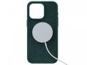 Etui do iPhone 15 Pro Max MagSafe Skóra łososia Zielone