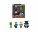 Figurka Minecraft metalowa 4-pak 6 cm