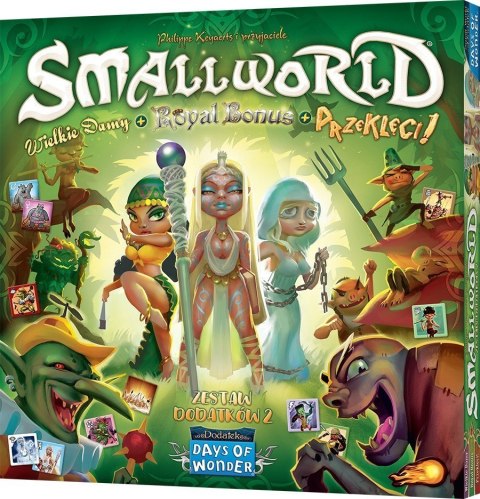 Gra Small World: Zestaw dodatków 2 - Wielkie damy + Royal Bonus + Przeklęci!