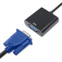 Adapter Micro HDMI D męski / VGA żeński | +3,5mm AUX | 0,2m