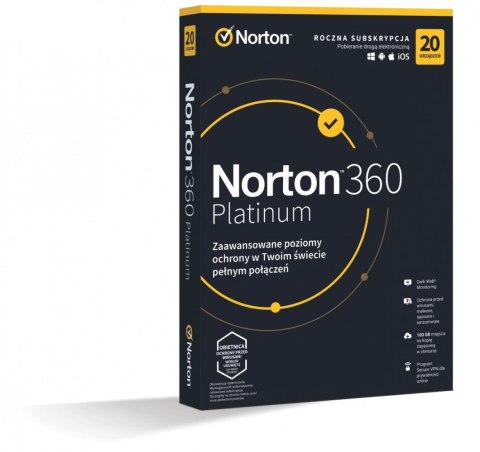 *Norton360 PLATINUM100GB PL 1U 20Dvc 1Y 21427517