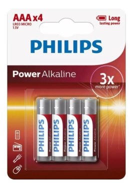 Baterie Power Alkaline AAA 4 szt. blister