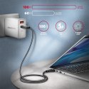 BUCM432-CM10AB Kabel USB-C - USB-C, USB4 Gen 3x2 1m, PD 100W, 8K HD, ALU, oplot Czarny