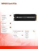 Dysk SSD 1TB MP600 Series 4950/4000 MB/s PCIe M.2