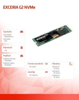 Dysk SSD Exceria 1TB NVMe 2100/1700MB/s