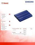 Dysk SSD T7 Shield 1TB USB 3.2, niebieski