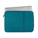 Etui Gecko zipper sleeve eco na laptop 15 cali Petrol