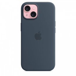 Etui silikonowe z MagSafe do iPhonea 15 - sztormowy błękit