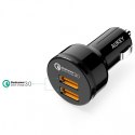 CC-T8 ultraszybka ładowarka samochodowa 2xUSB Quick Charge 3.0 6A 36W