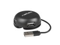 Hub USB 4 porty Bumblebee USB 2.0 czarny